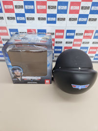 Casco Top Gun negro deluxe con visera ajustable Smiffys