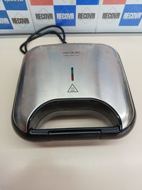 Sandwichera 750W 2 sándwiches antiadherente piedra - Cecotec