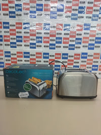 Tostadora vertical 2 ranuras 850W inox Cecotec