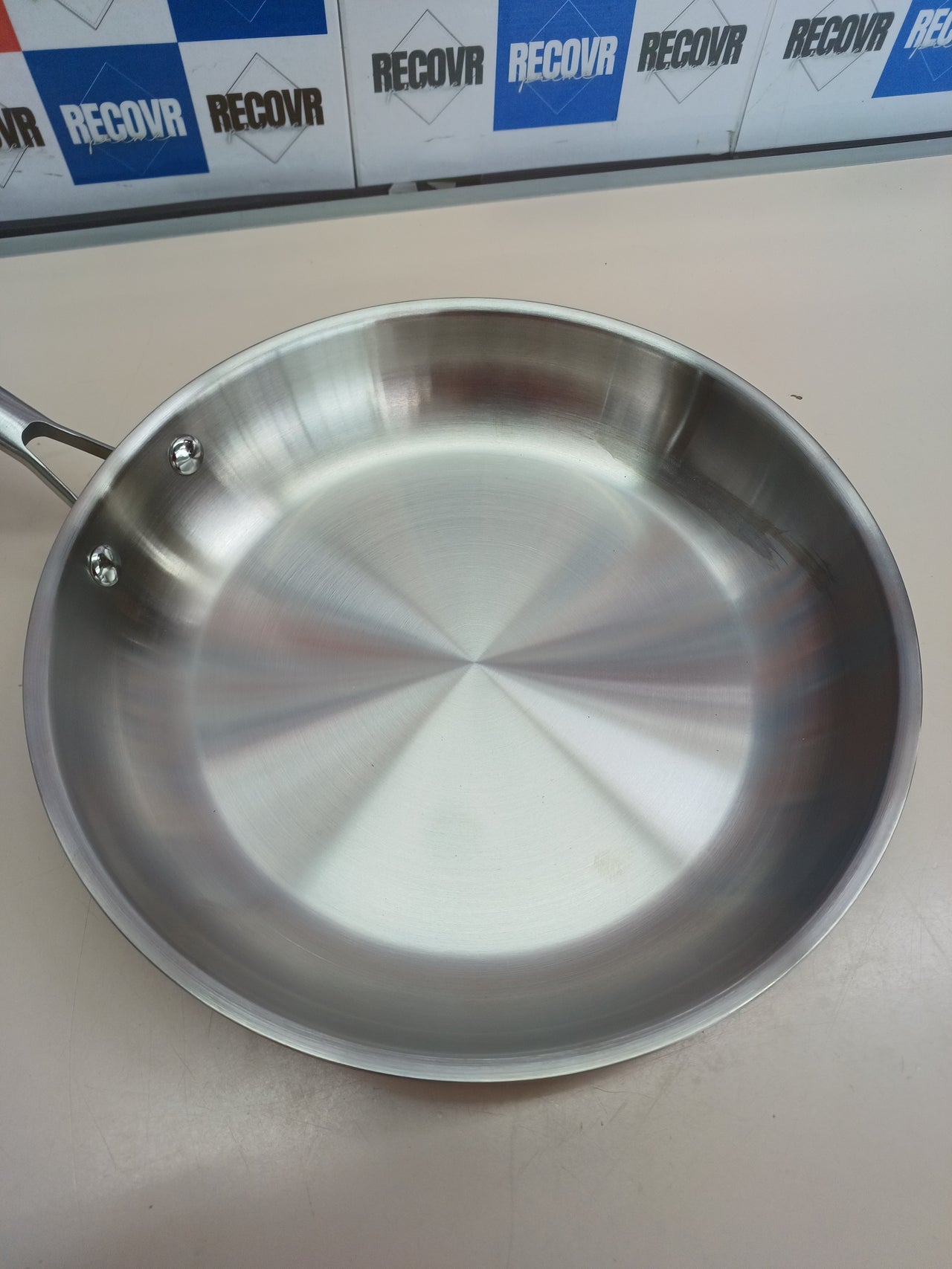 Sartén inox 26cm triple fondo sin antiadherente Fackelmann