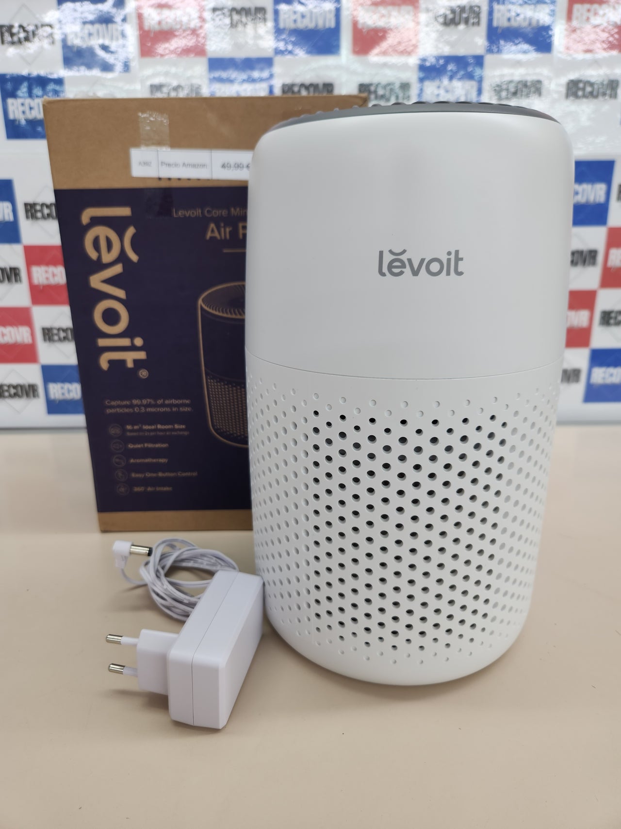 Purificador Aire 7W  con Filtro HEPA para Alergias, Air Purifier con Aromaterapia, Purificador Aire Silencioso 25dB, Core Mini LEVOIT