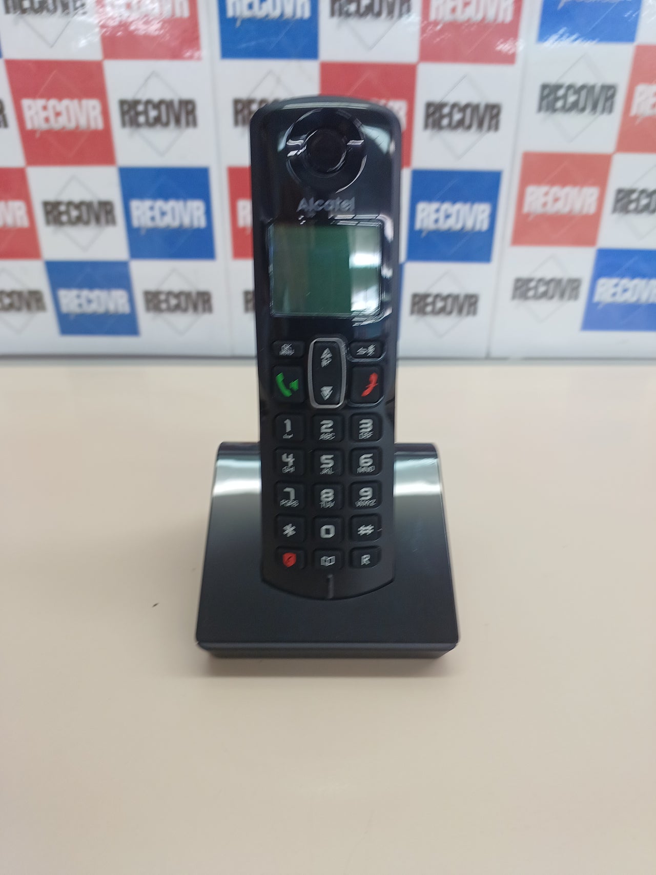 Teléfono inalámbrico DECT manos libres negro Alcatel