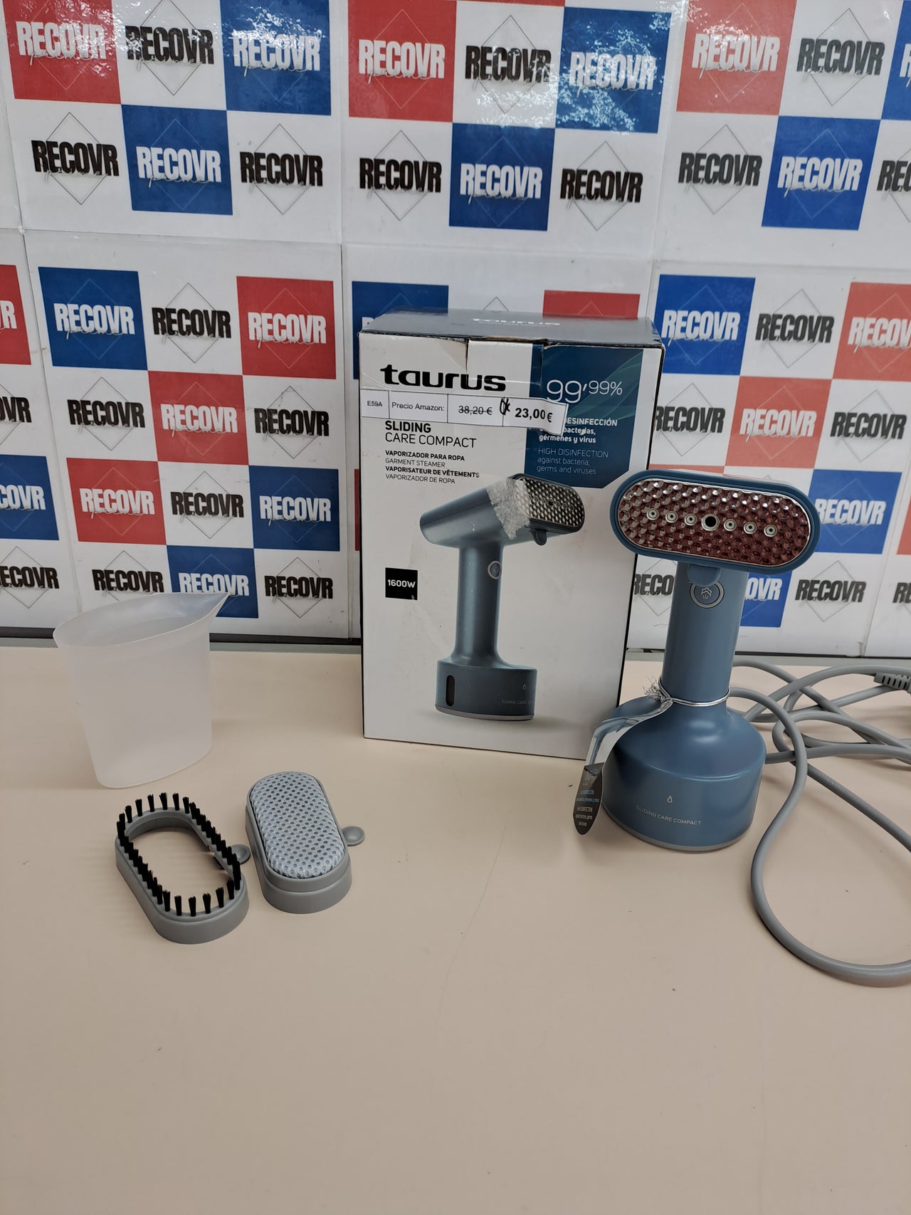 Plancha vapor 1600W, 25 g/min,  – Taurus
