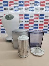 Thumbnail for Rallador Eléctrico 150W, Rodillo De Acero Inoxidable, Tolva De Aluminio, Recipiente Extraíble Con Tapa Frescura, Sistema De Seguridad,  Imetec Grattugissima