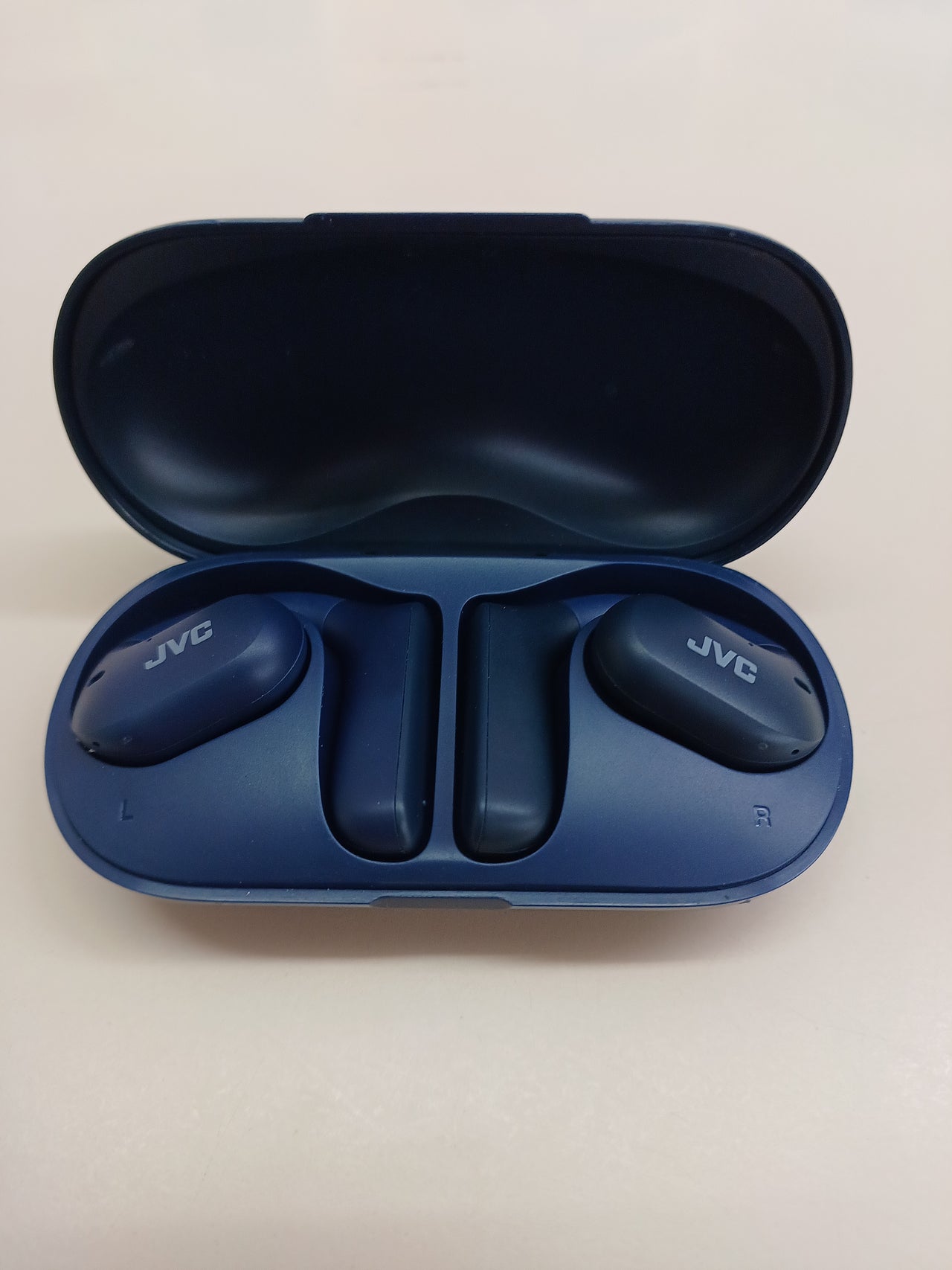 JVC Nearphones HA-NP35T-A, True Wireless Earbuds, Open Ear Design, IPX4, Mikrofon-Muting, 17 Std. Laufzeit, BT 5.1, (Blau)