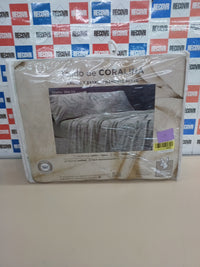Sábanas coralina 150 verde diseño 994 Burrito Blanco