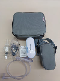 Thumbnail for Beurer IH 60 Nebulizador, silencioso y portátil con batería, inhalador con tecnología de aire comprimido del compresor para uso en resfriados, asma y otras enfermedades respiratorias