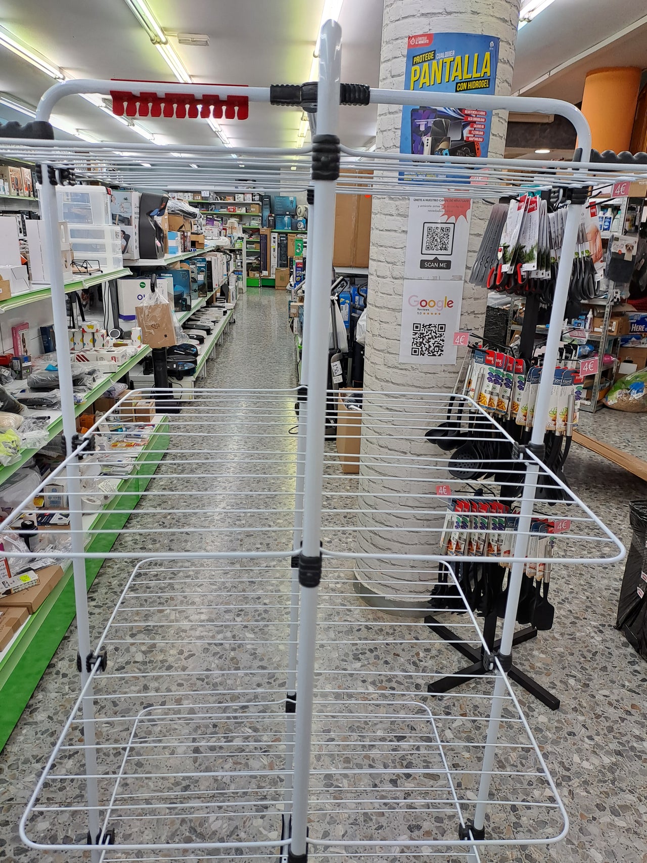 Tendedero vertical 4 niveles 40m acero inox Vileda