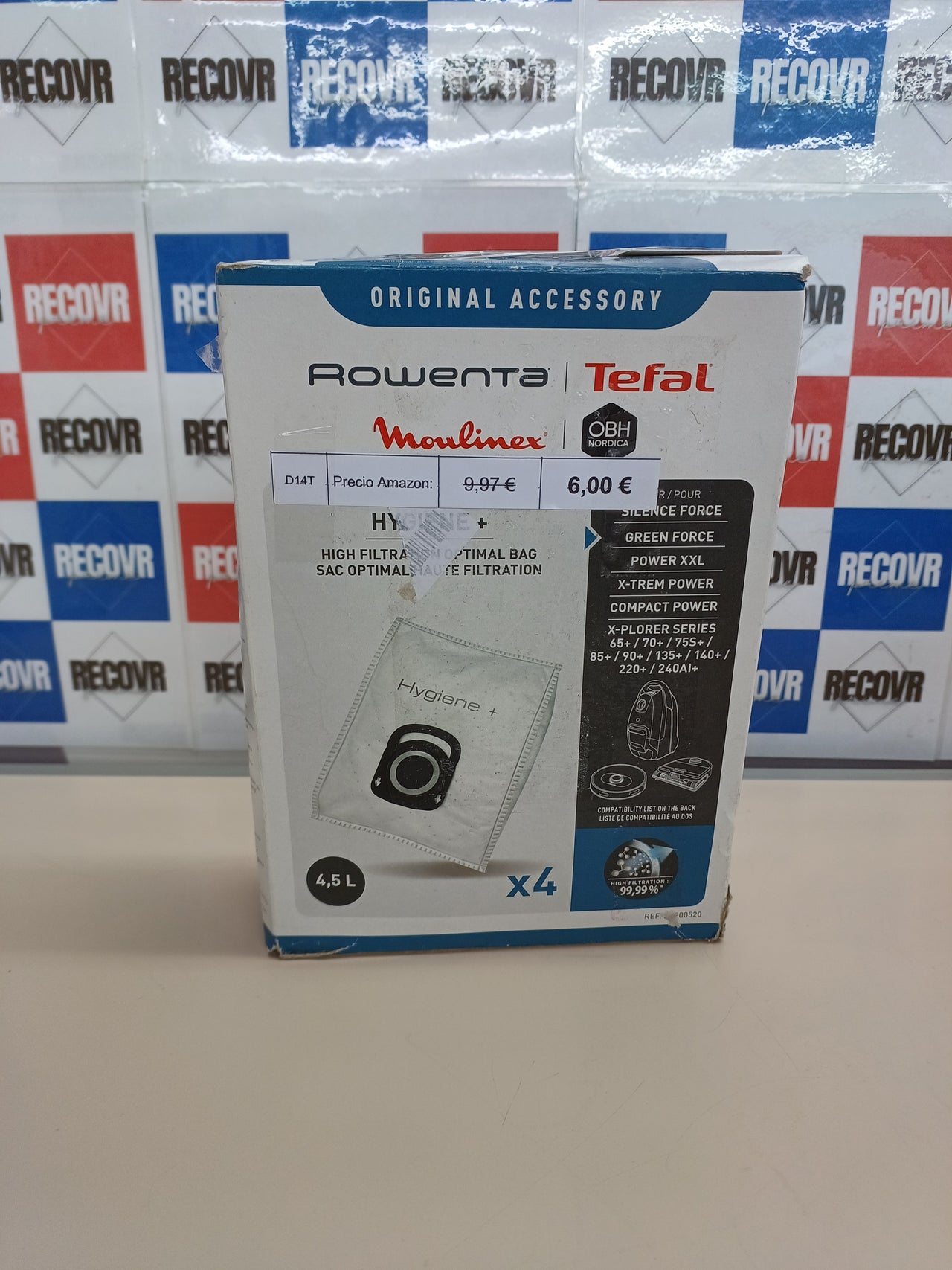 Bolsas Aspiradora Rowenta ZR200520 Alta Filtración