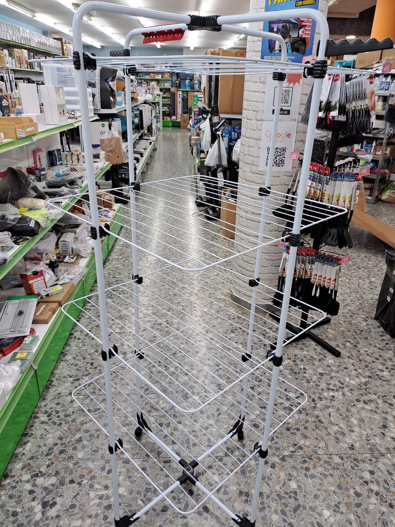 Tendedero vertical 4 niveles 40m acero inox Vileda