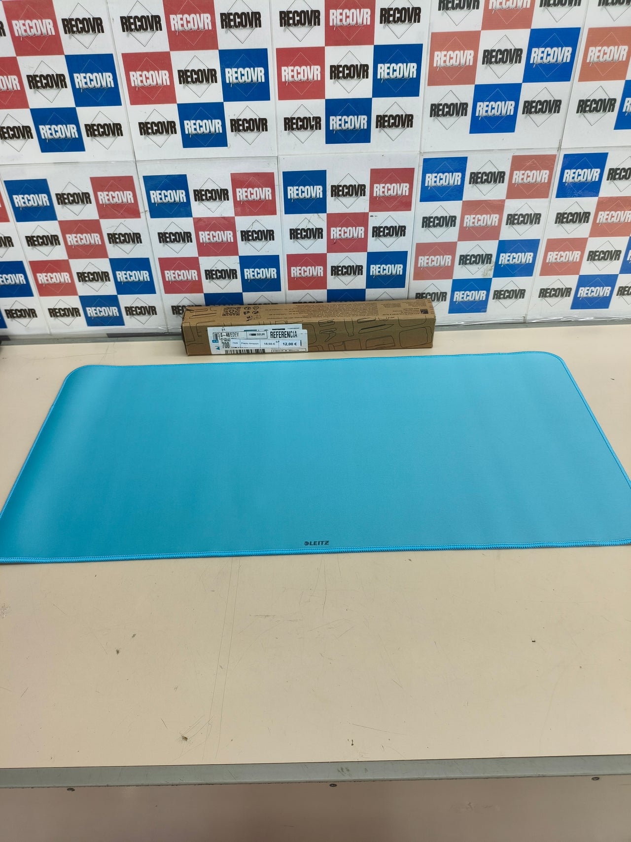 Alfombrilla de escritorio grande, 80 × 40 cm, base antideslizante