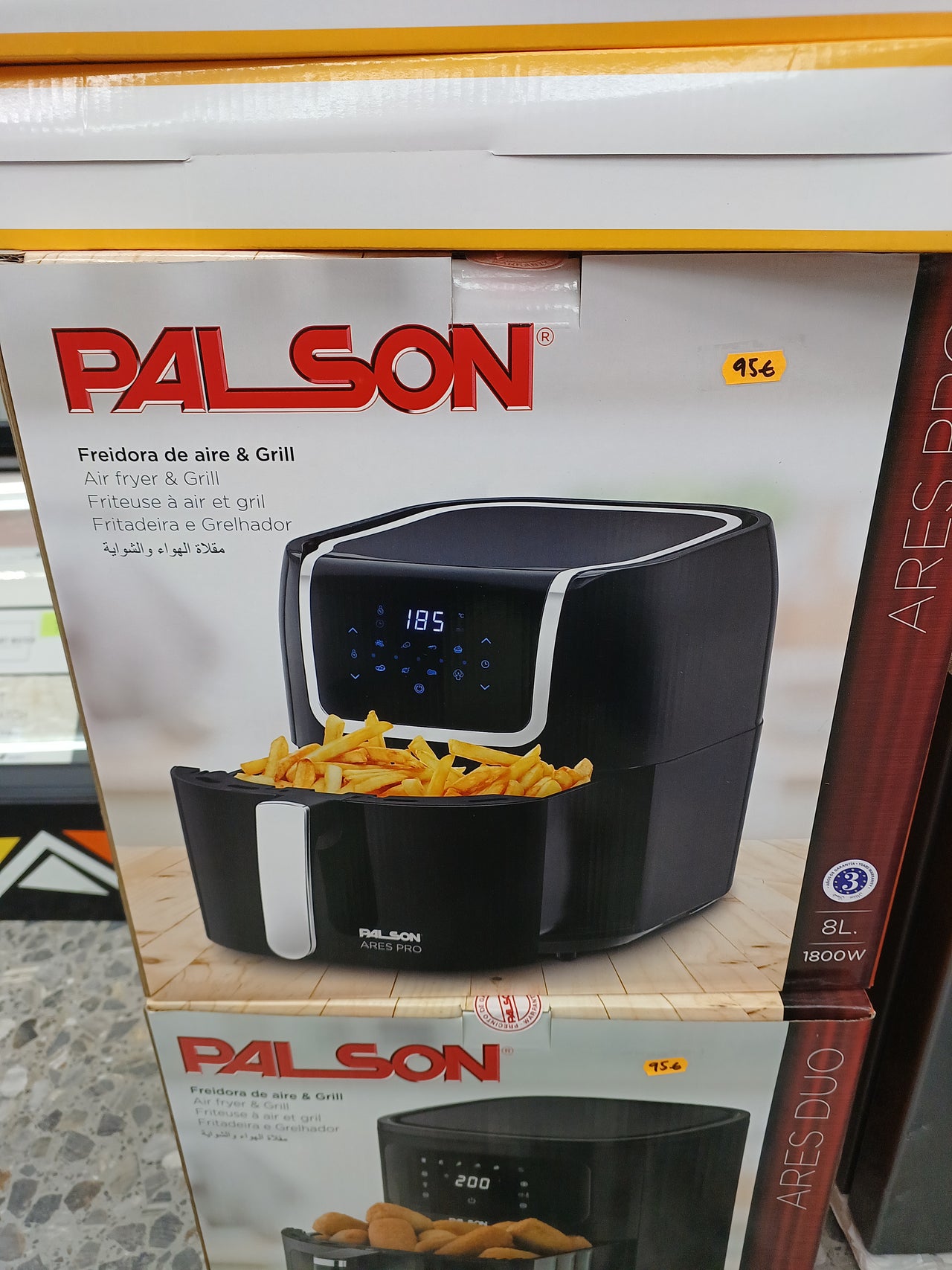 Freidora de aire 1800W 8L Palson