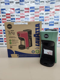 Thumbnail for Cafetera 64 cápsulas 1450W 0,6 litros Tiny Eco verde ¡Tierra! Surtidas, cafetera expreso de plástico reciclad0, 220-240 V, 50/60 Hz,  Lavazza, A Modo Mio