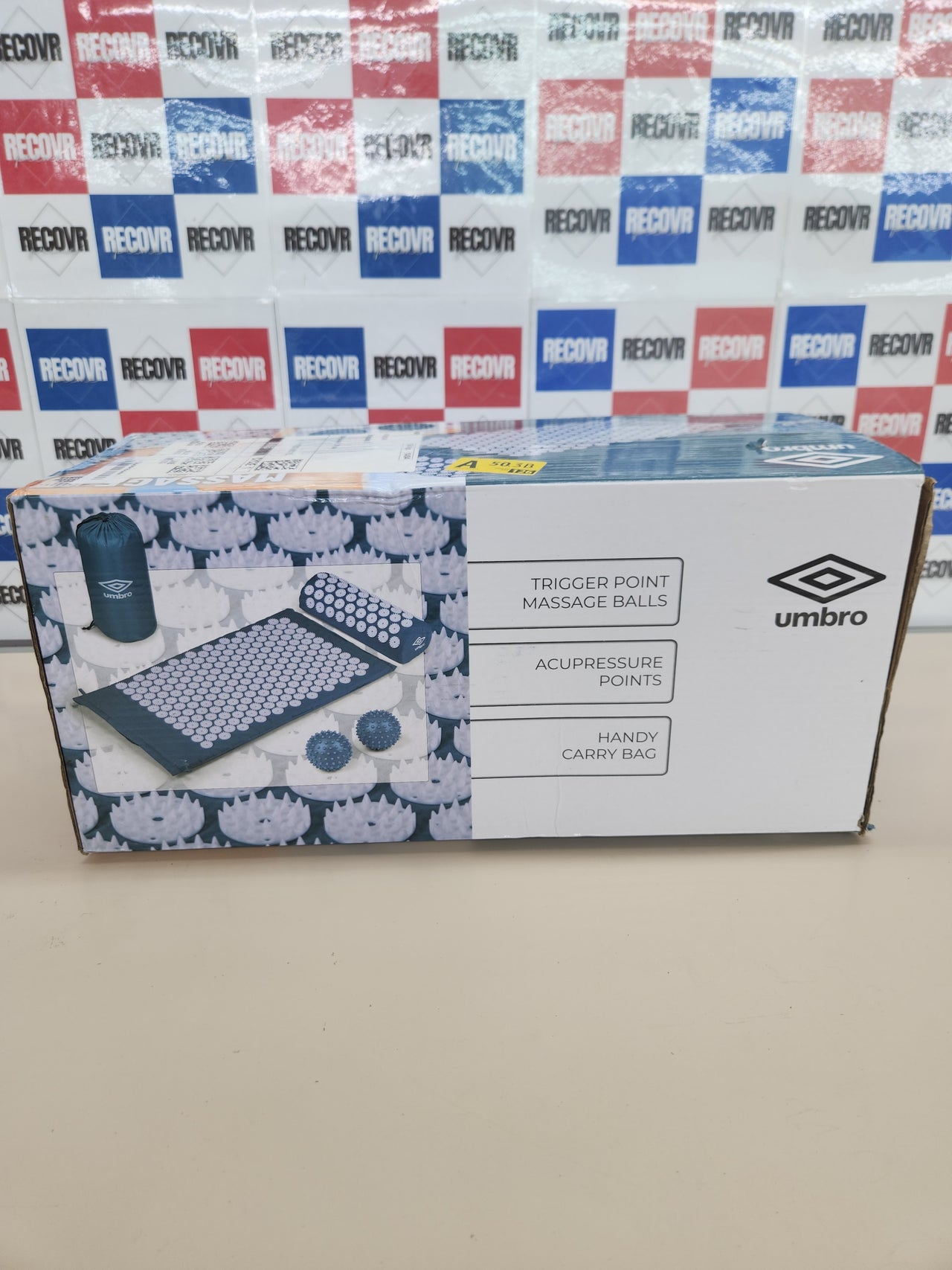 Esterilla acupresión 42x71 cm Umbro azul