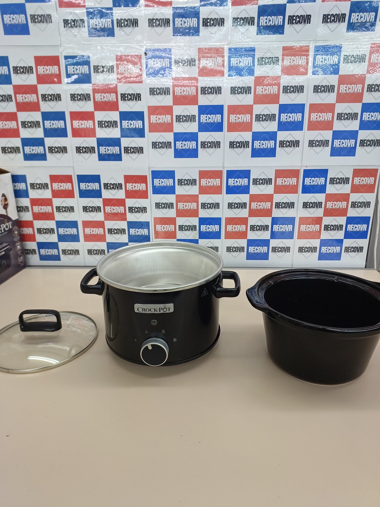 Olla cocción lenta 2,4 litros 1—2 personasCrockpot recipiente de cerámica extraíble y fácil de limpiar.
