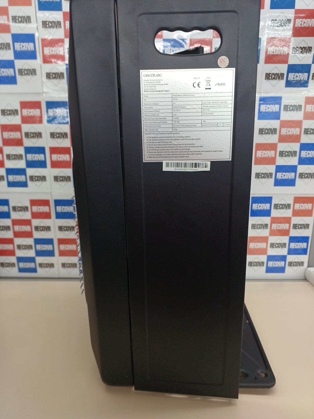 Estufa gas butano 4200 W plegable – Cecotec
