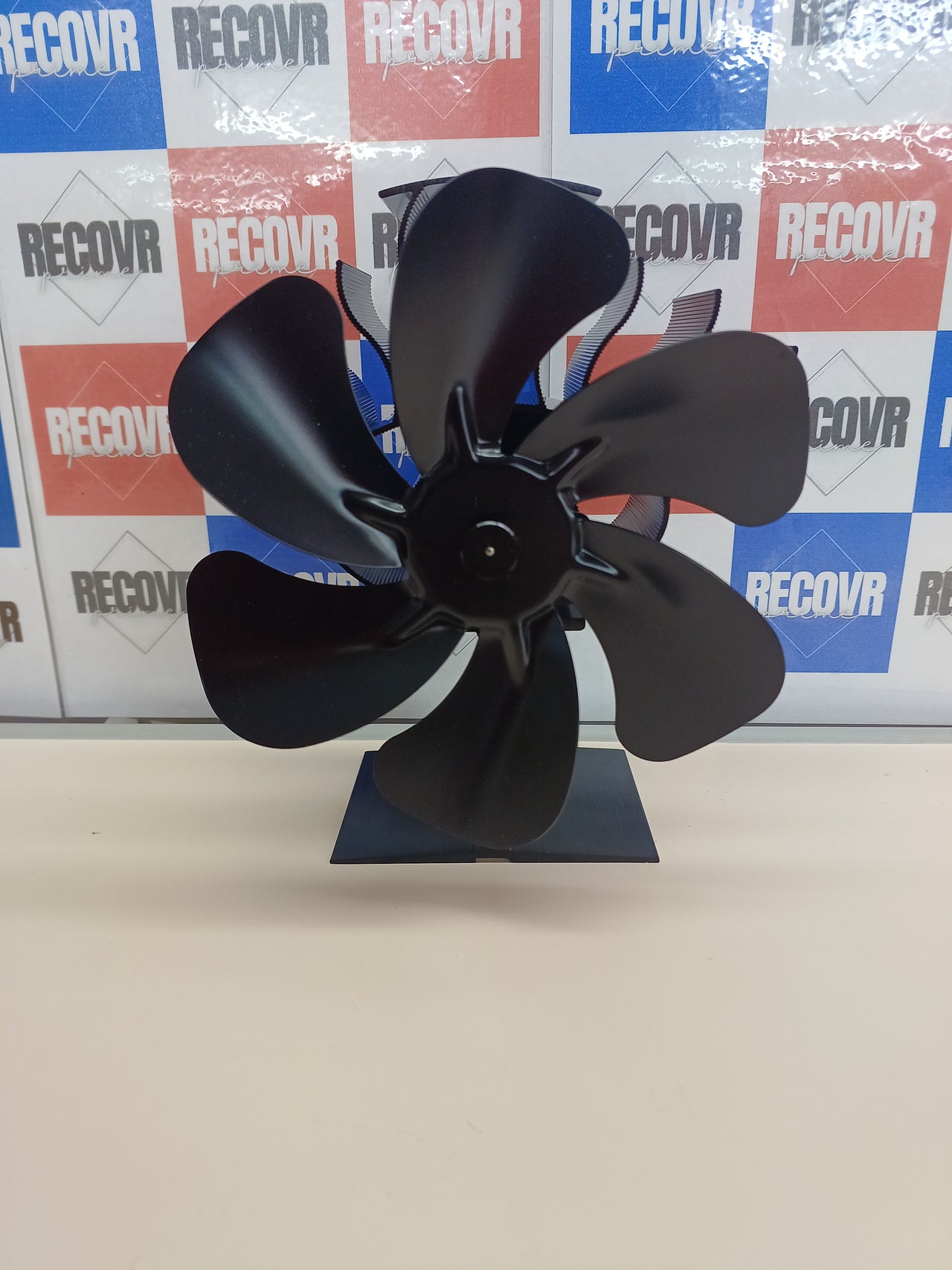 Ventilador chimenea 6 aspas con termómetro - Genérico