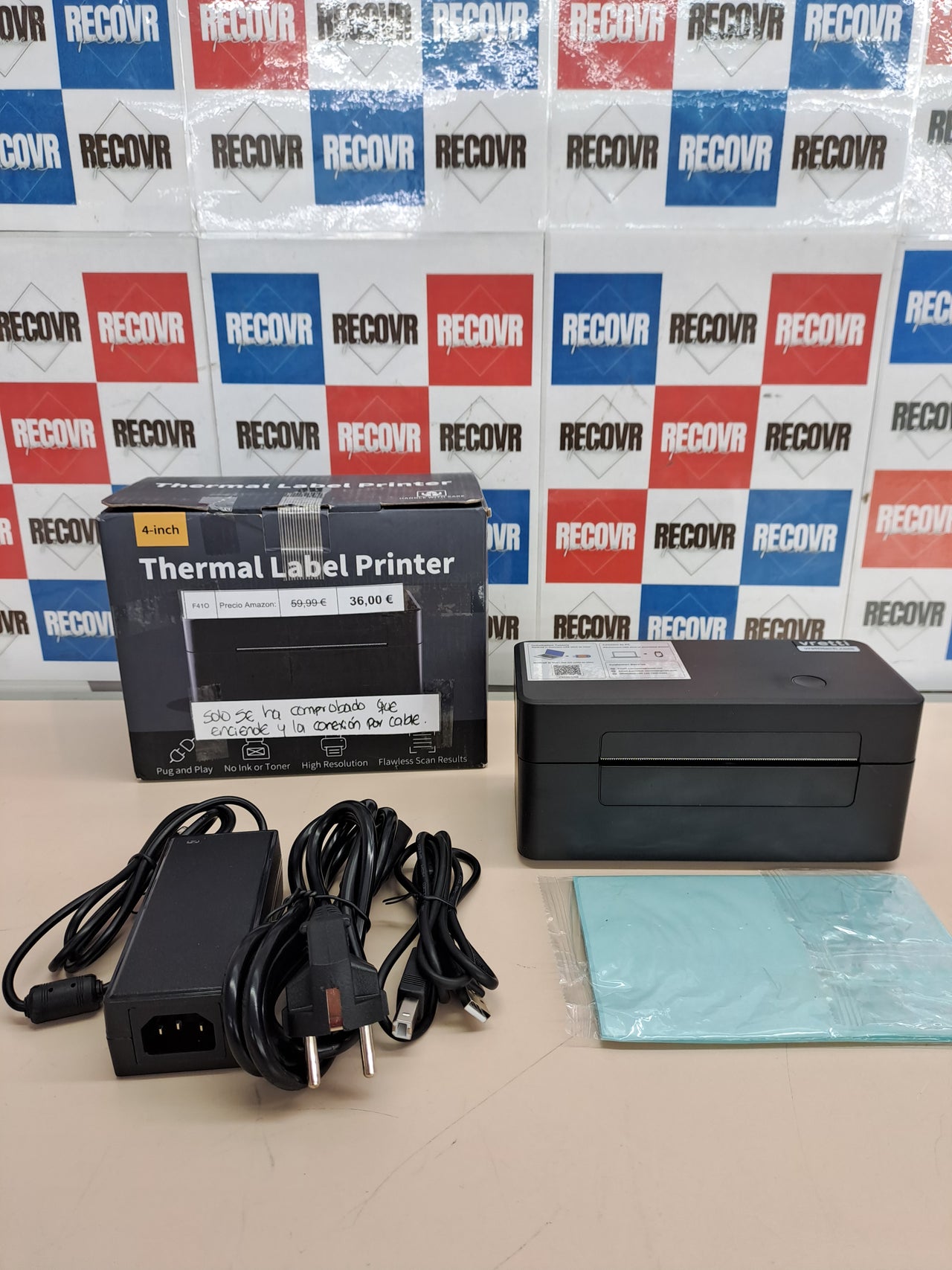 Impresora térmica de etiquetas USB, D402B vretti