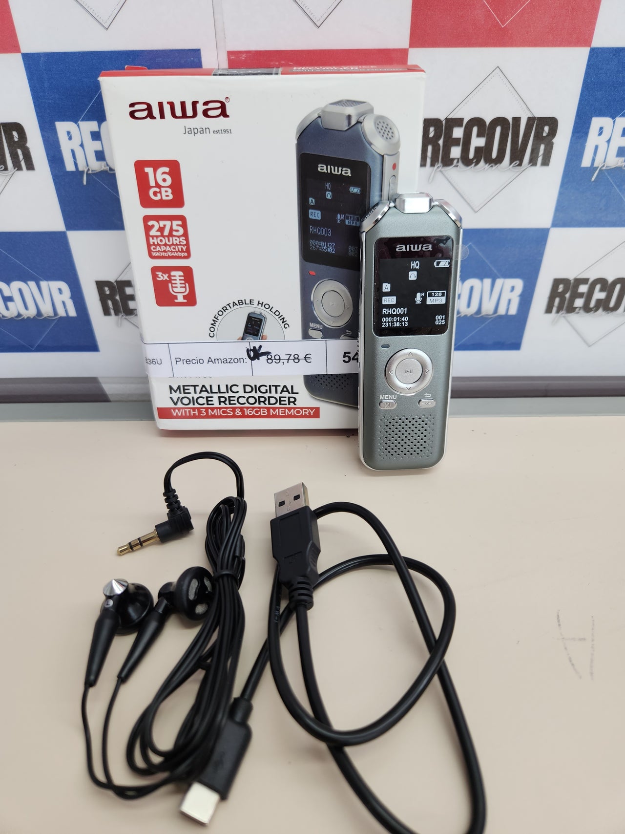 Grabadora de Voz Digital AIWA DVR-M700.