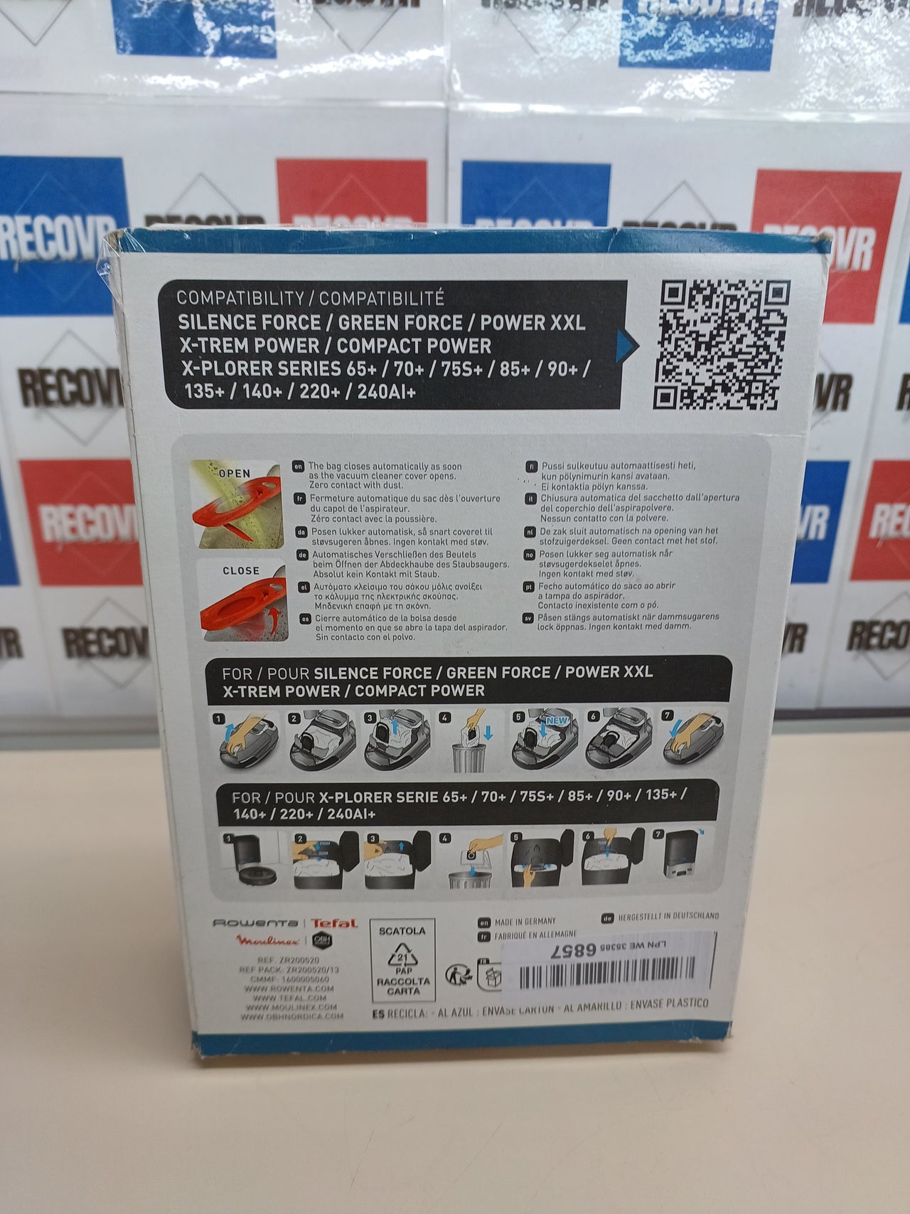 Bolsas Aspiradora Rowenta ZR200520 Alta Filtración