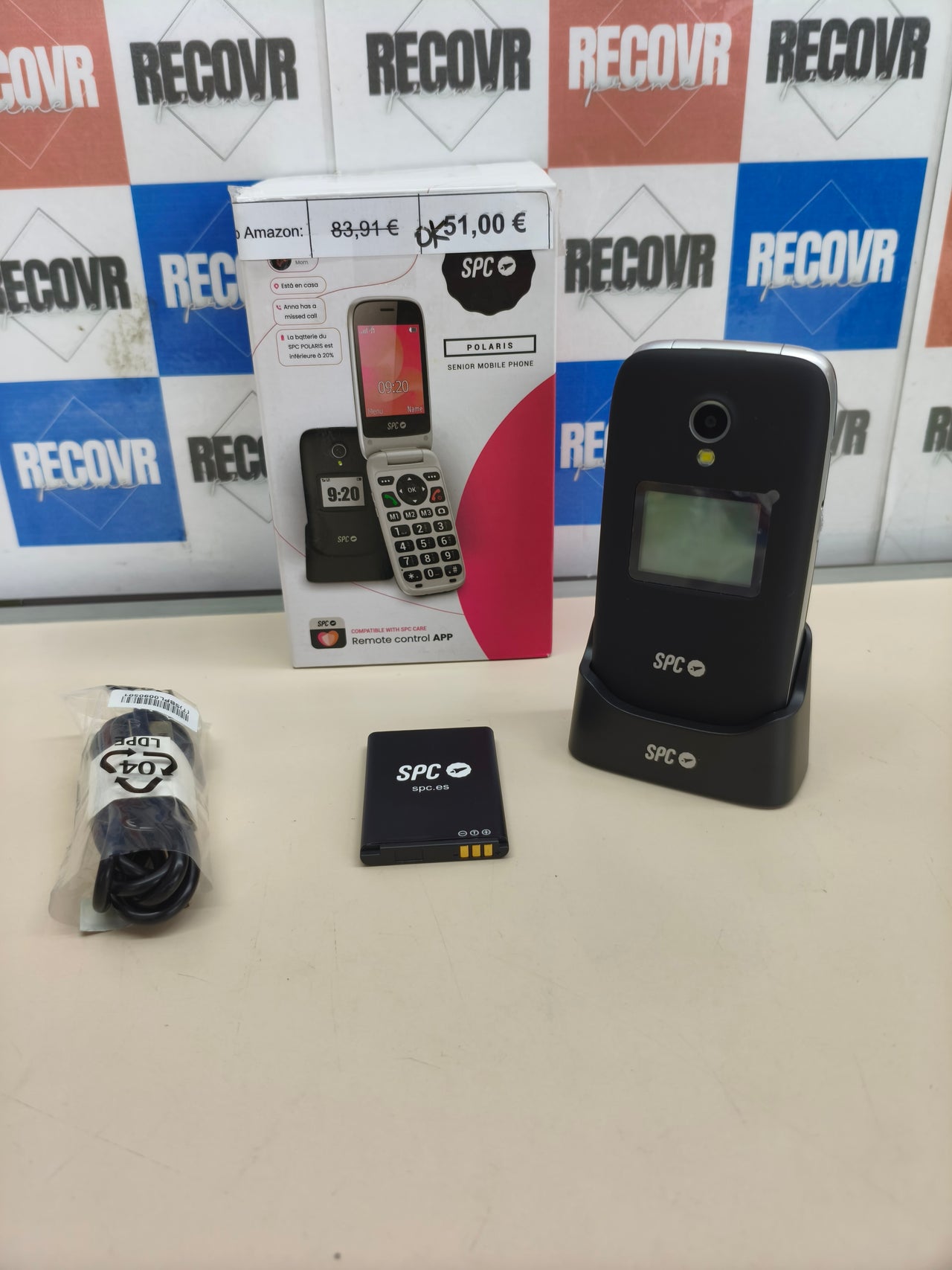 Teléfono 4G para mayores SPC Polaris con botón SOS y GPS