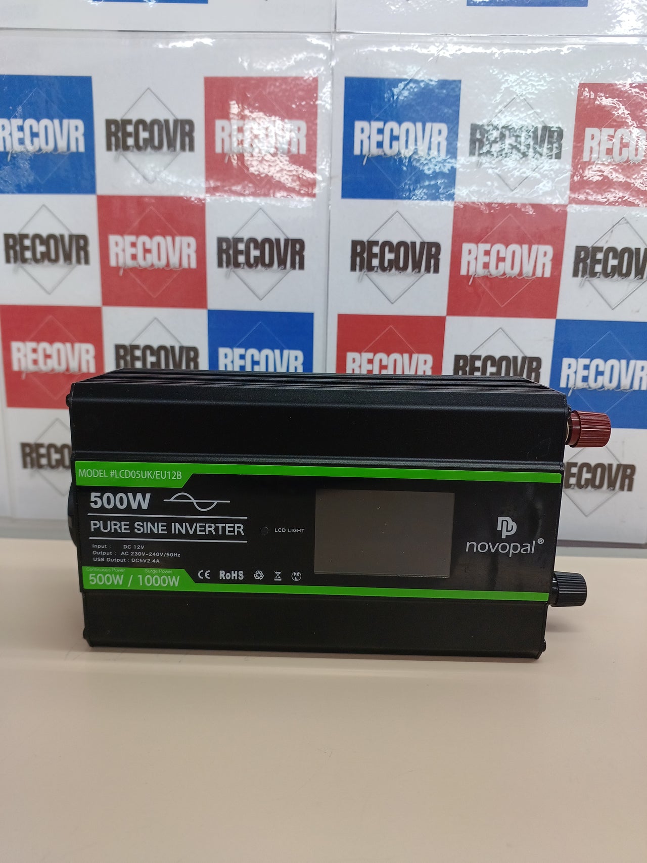 Corriente Convertidor 12V a 220V 230V 500W Onda Pura Inversor NOVOPAL