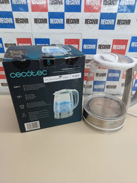 Hervidor 1,7 L 2200 W vidrio borosilicato Cecotec