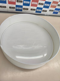 B.K.Licht - Lámpara de techo textil, Pantalla de tela, Fácil de montar, Luz suave, 2 Casquillos E27 Max 40W, elegante Plafon Techo Dormitorio, Cocina, Salón, Ø 38cm, Sin bombilla, Blanco