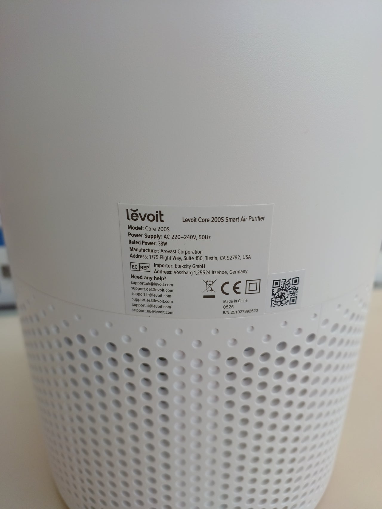 Purificador de Aire LEVOIT Inteligente HEPA