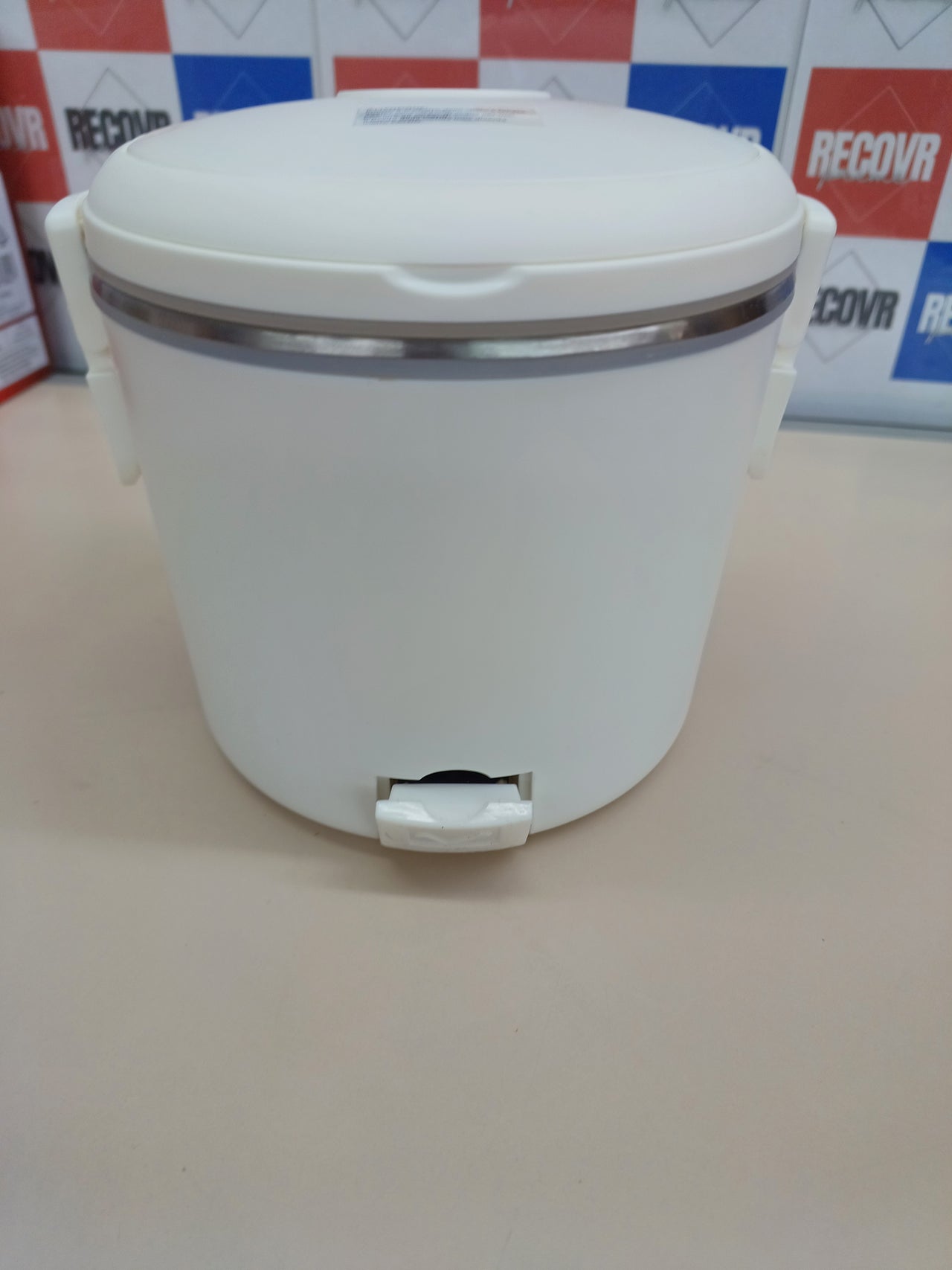 Calentador de alimentos eléctrico Girmi SC02 "Vivandiere 2 en 1", recipiente de acero inoxidable de 0,7 L, doble voltaje: 12 V - 230 V, 36 W, color blanco