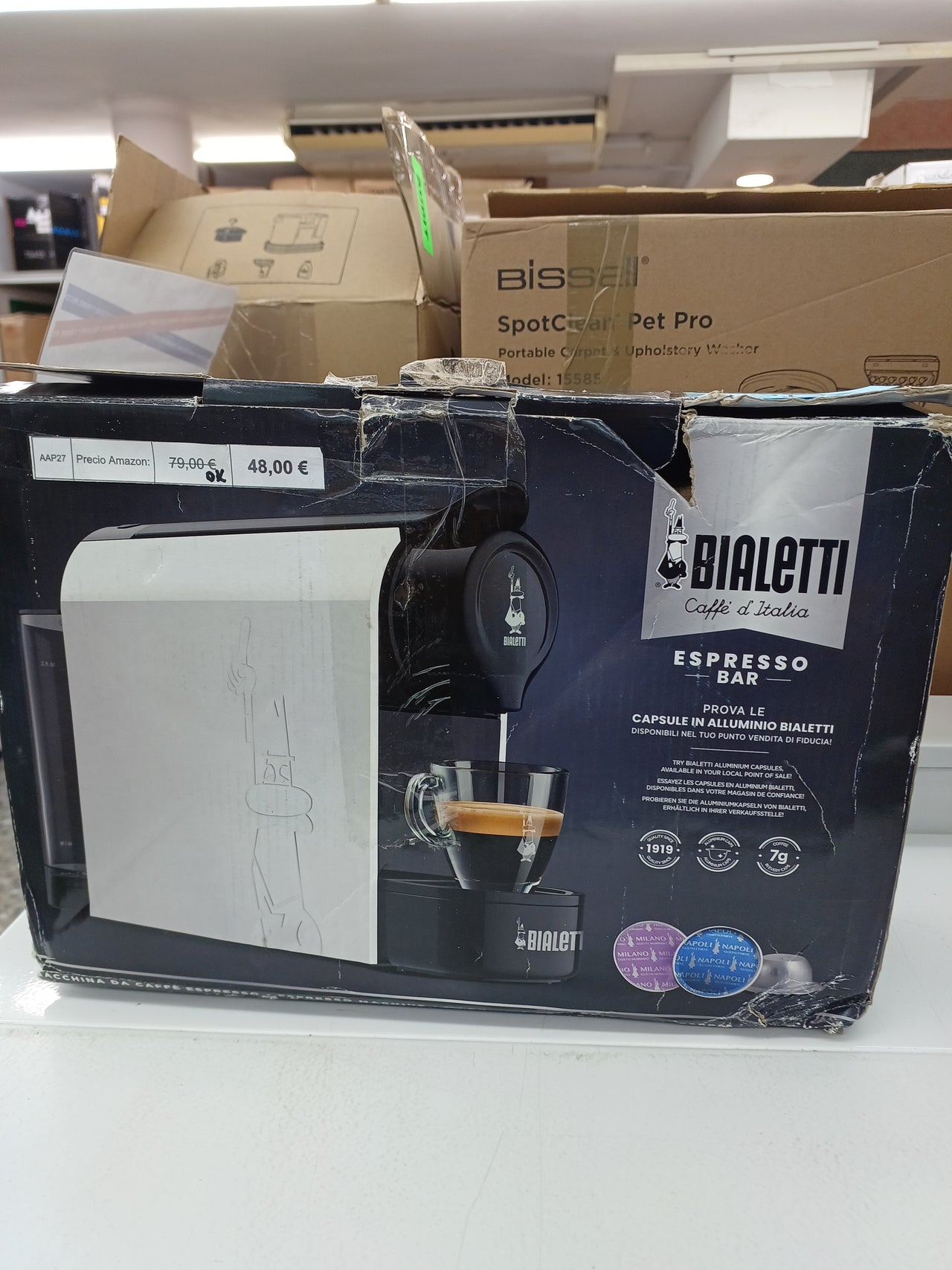 Bialetti Gioia Espresso Café Máquina, Blanco