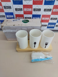 Cubertero multifunción con base basculante, para cuchillos y tenedores Bestonzon