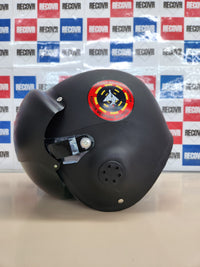 Casco Top Gun negro deluxe con visera ajustable Smiffys