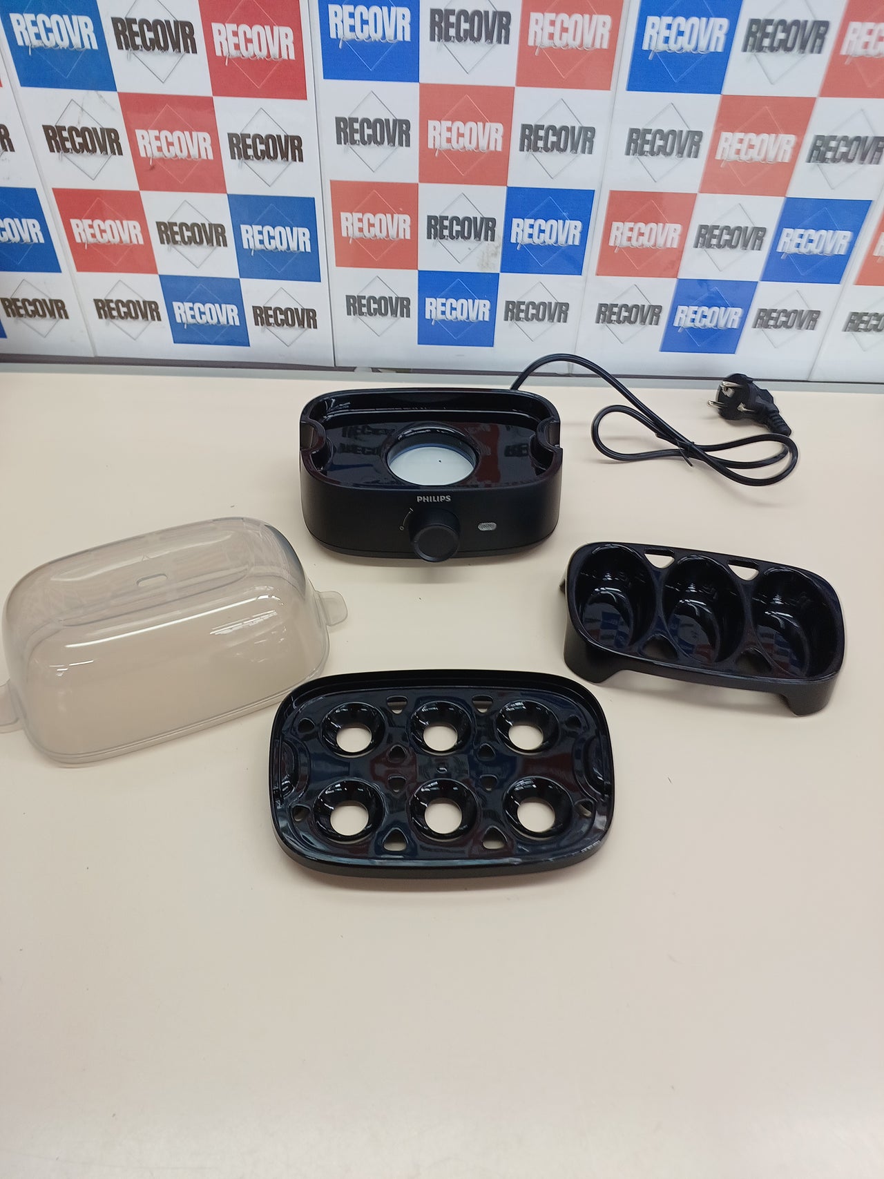 Cuecehuevos 6 huevos 400W compacto – Philips