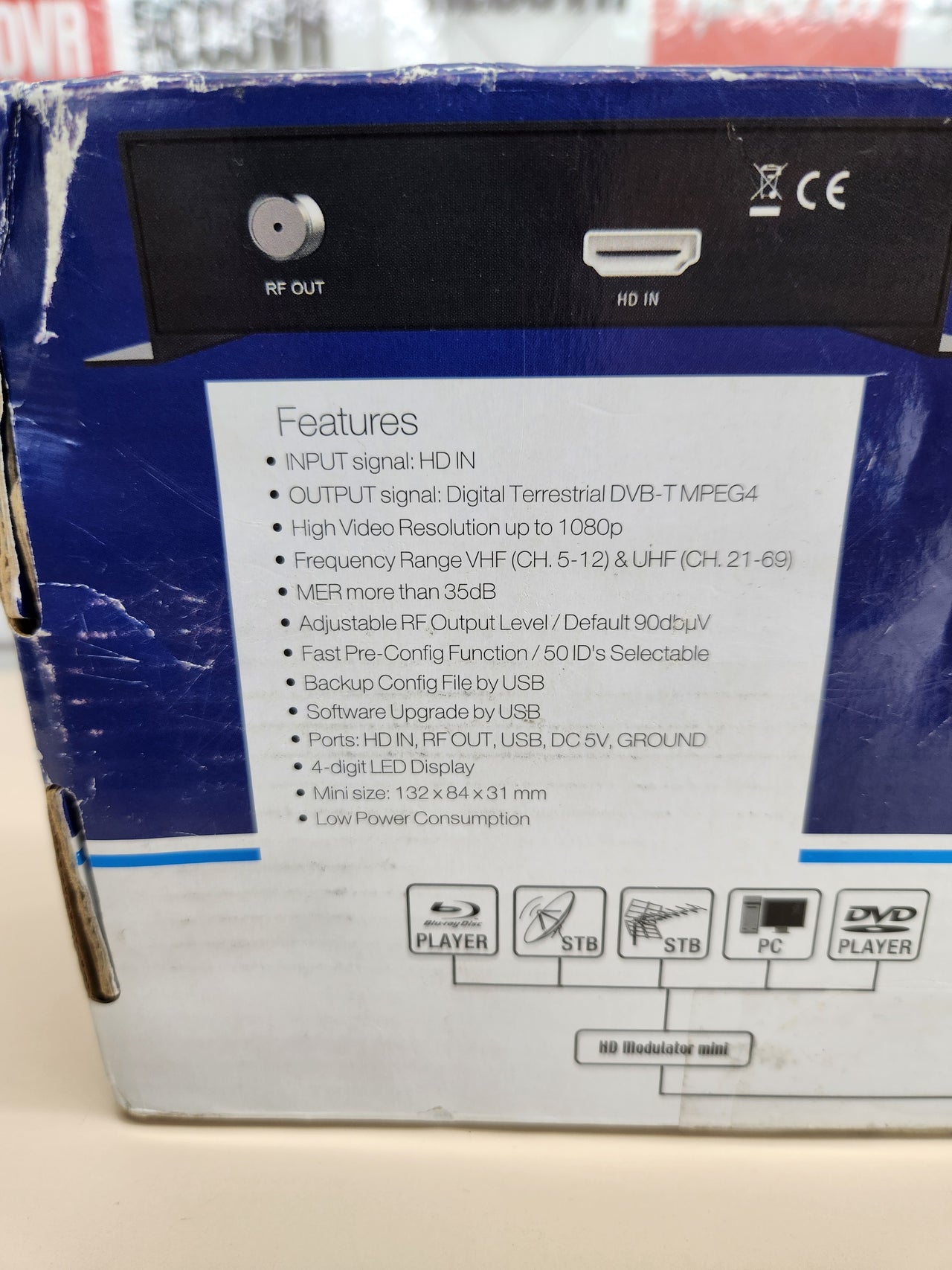Modulador HDMI a DVB-T MPEG4 Full HD Plug&Play