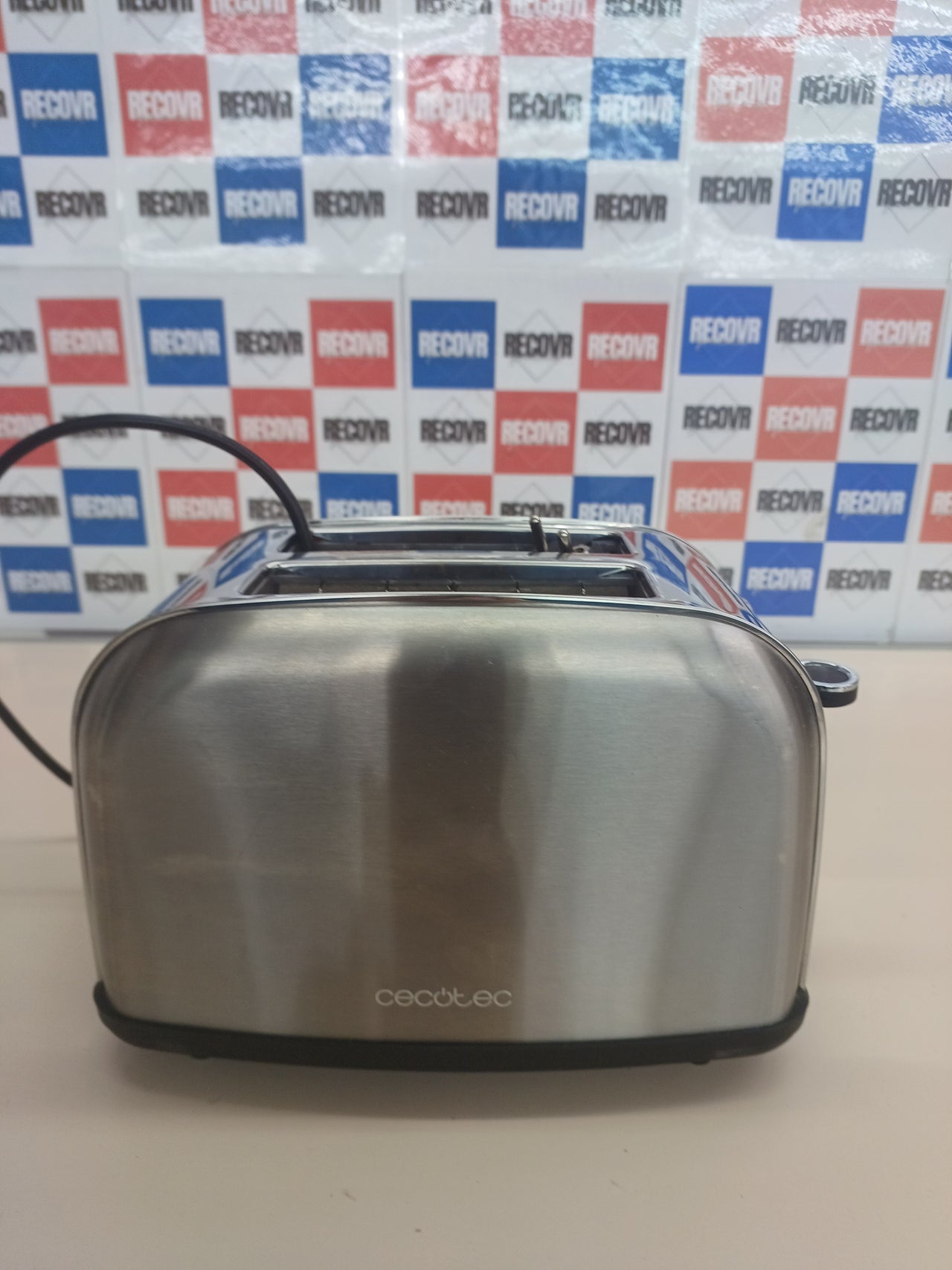 Tostadora vertical 2 ranuras 850W inox Cecotec