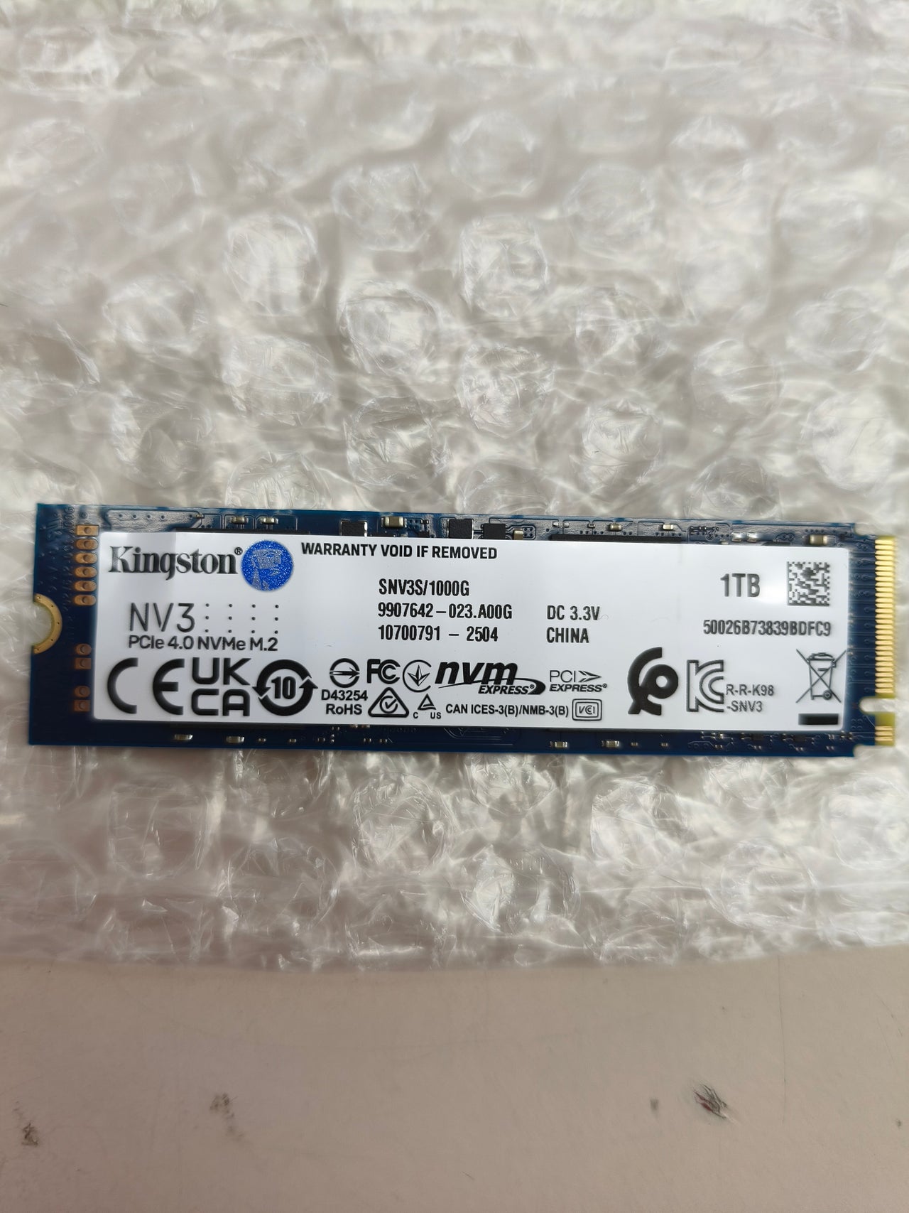 SSD interna Kingston NV3 1 TB