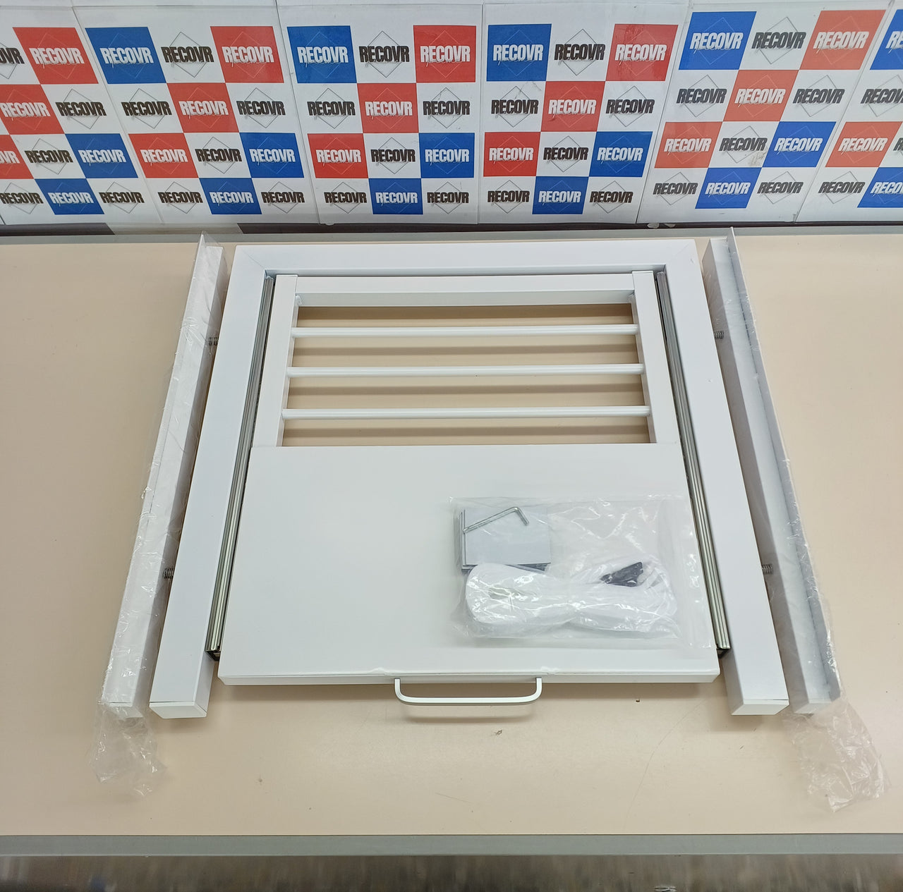 Kit de unión universal lavadora-secadora con bandeja y correa Nisorpa