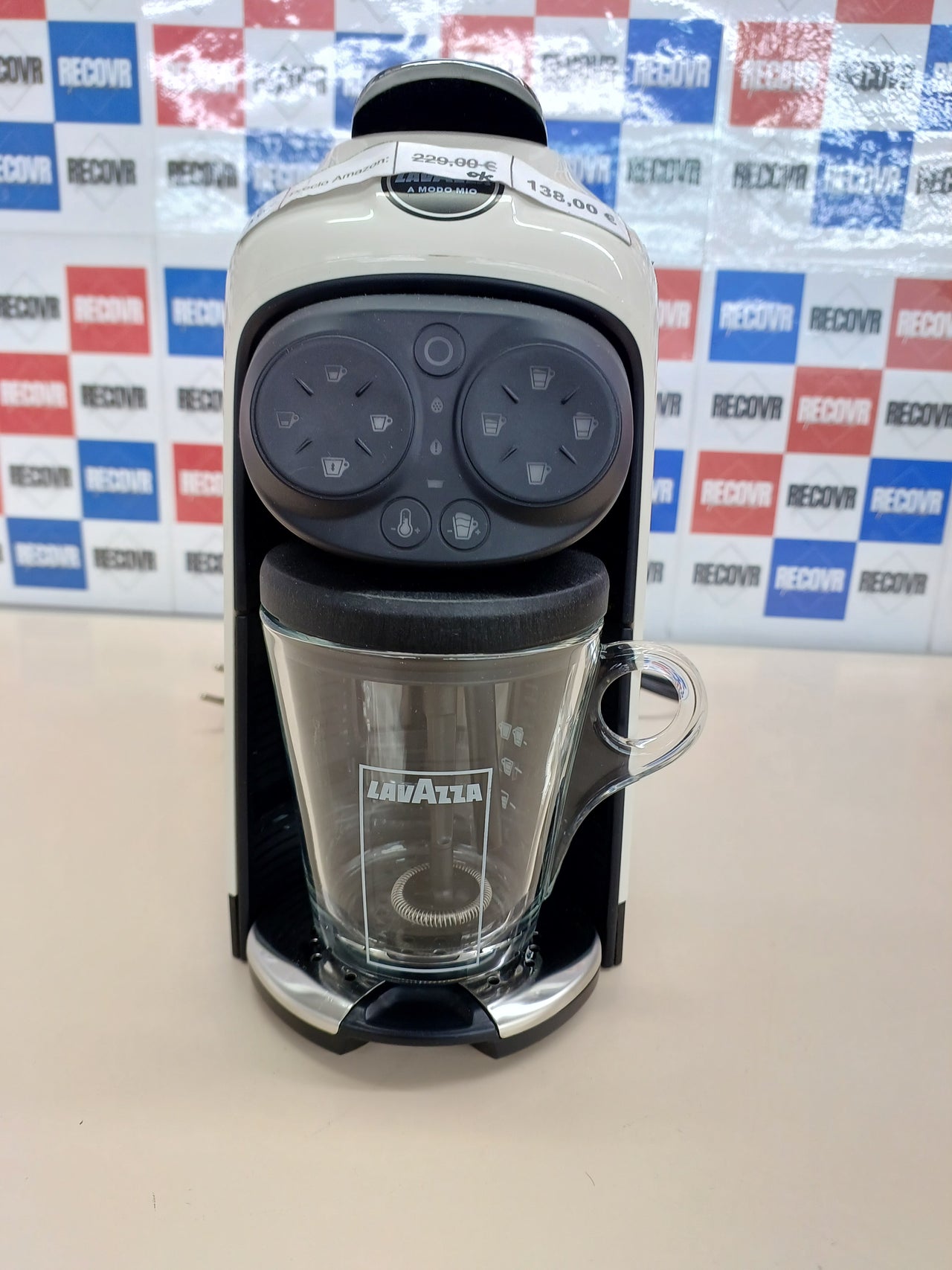 Lavazza - Cafetera Lavazza a Modo Mio - Modelo Idola, 1500 W de potencia, capacidad 1,1 litros Máquina de café Greige Coffee