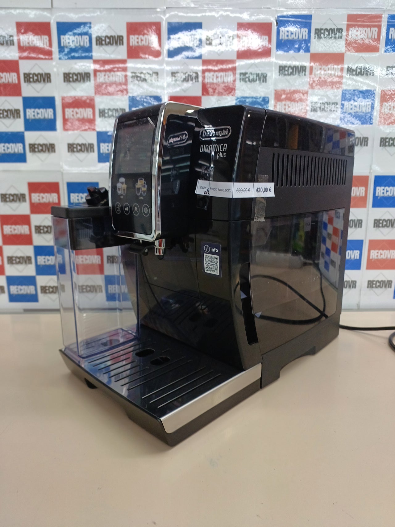Cafetera Automática De’Longhi Dinamica Plus ECAM382.70.B