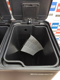 Cubo de basura de cocina SONGMICS 2x30 L con pedal y cierre suave
