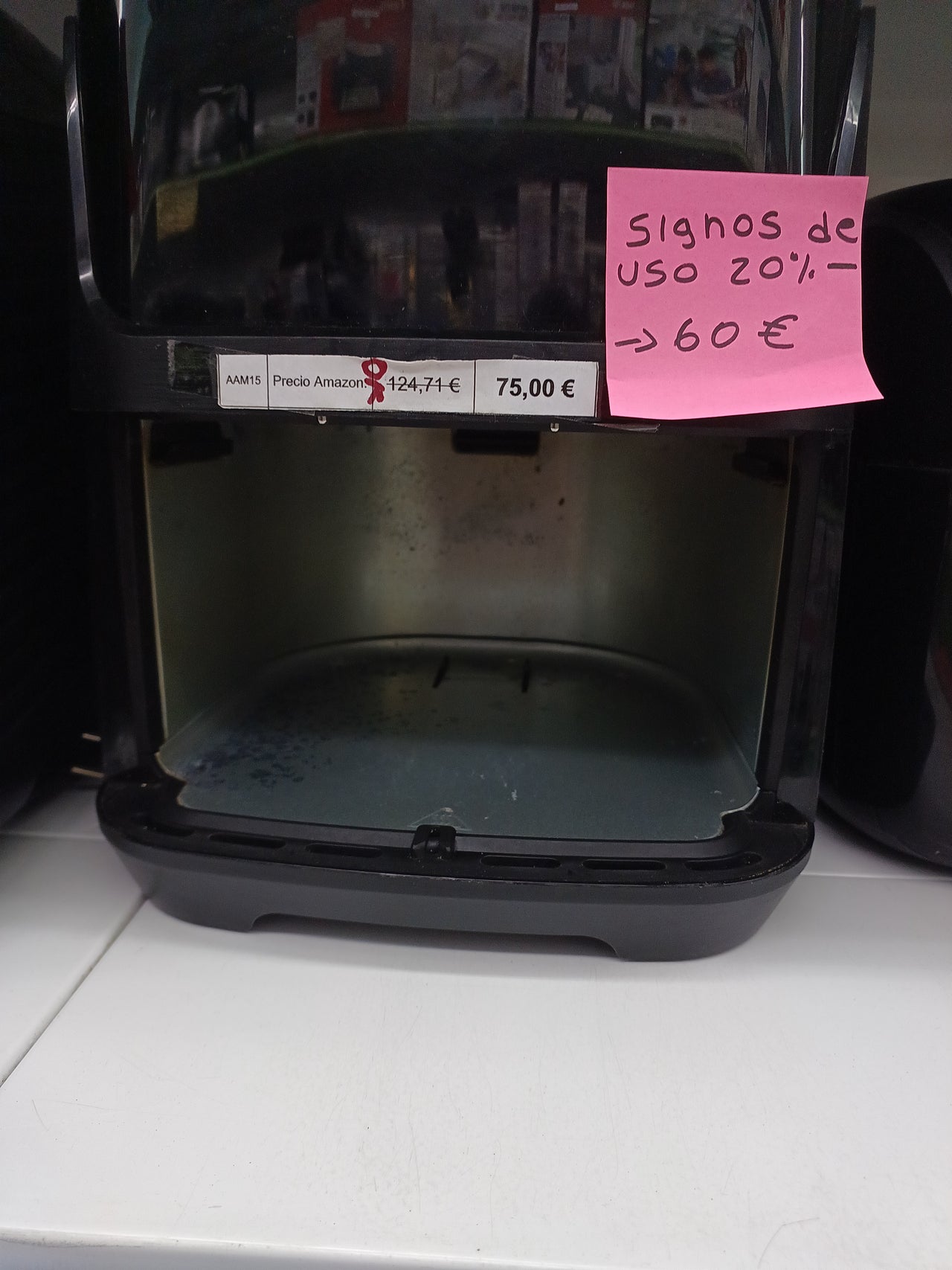 Princess 182061 Freidora sin aceite 6.5 L, super compacta, hasta un 60% menos de consumo de energía, libro con 30 recetas incluido, panel de control táctil digital, 12 programas, libre de BPA y PFOA