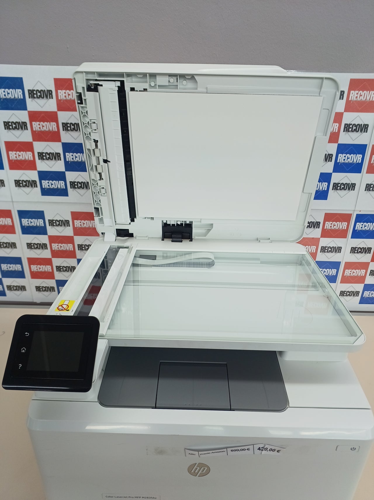 HP Color LaserJet Pro M283fdw 7KW75A, Impresora Láser A4 Color Multifunción a doble cara automática, Escaner, Copiadora, Fax (21ppm, Wi-Fi, Procesador 800MHz, Memoria 256MB, HP Smart App) Blanca