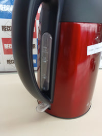 Hervidor eléctrico 1,7 L rojo rápido y seguro