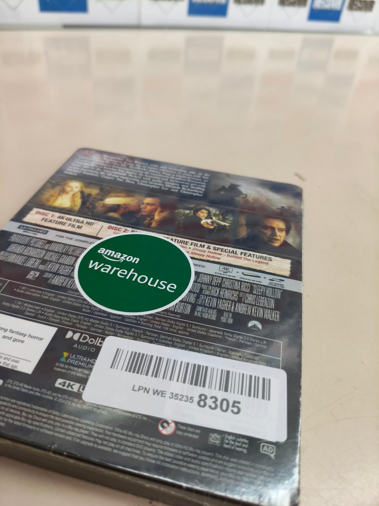 Película Sleepy Hollow en 4K UHD Steelbook