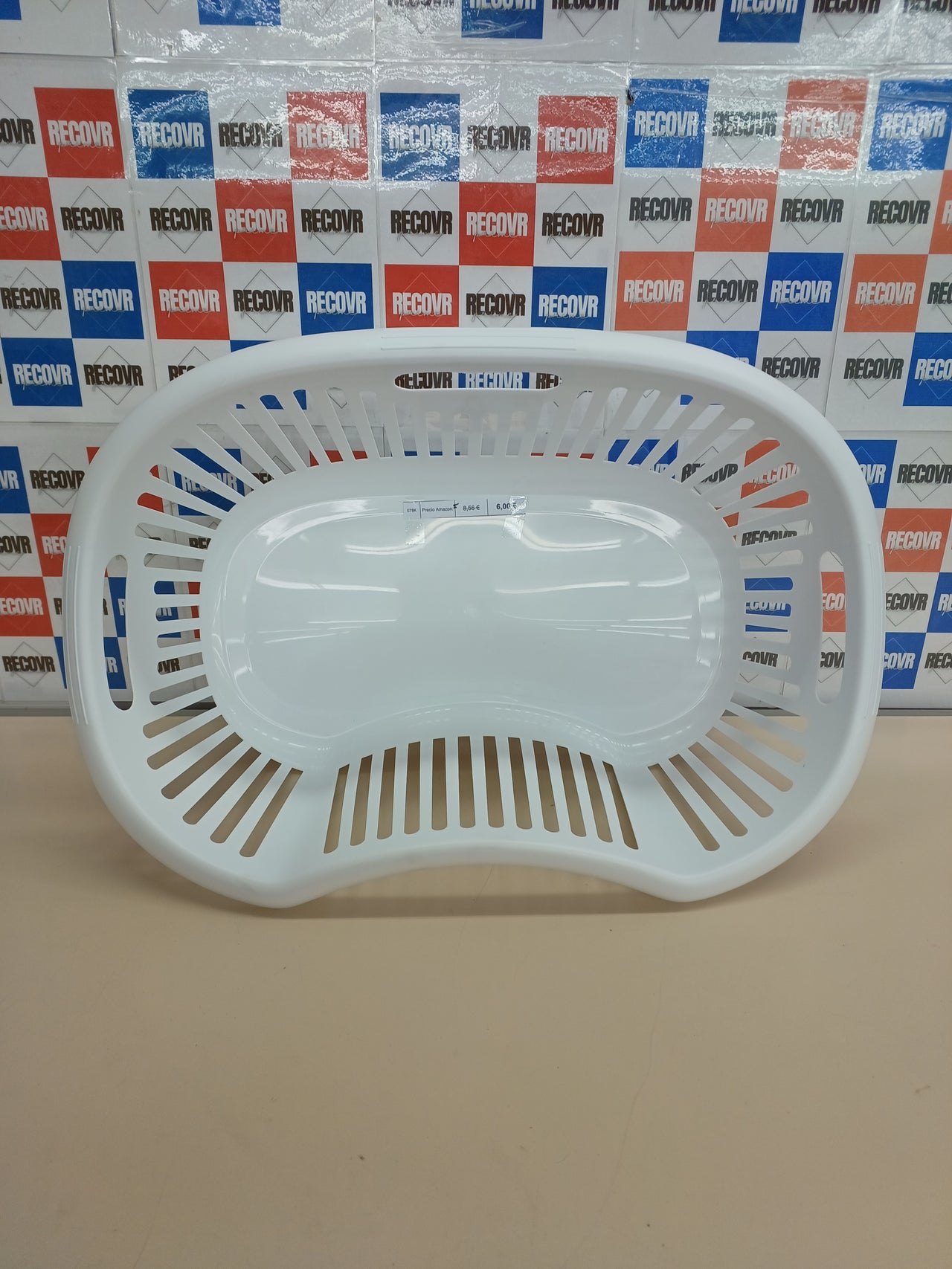 Cesta colada ergonómica 8kg blanca Tatay