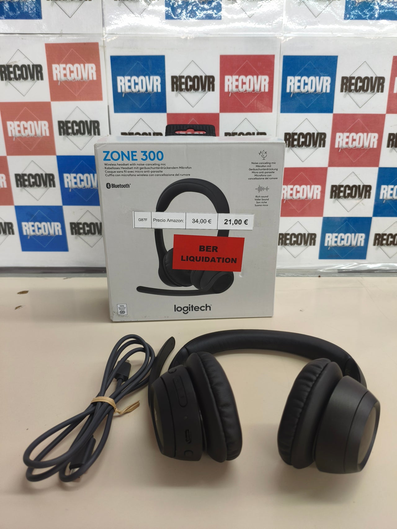 Auriculares Bluetooth Logitech Zone 300