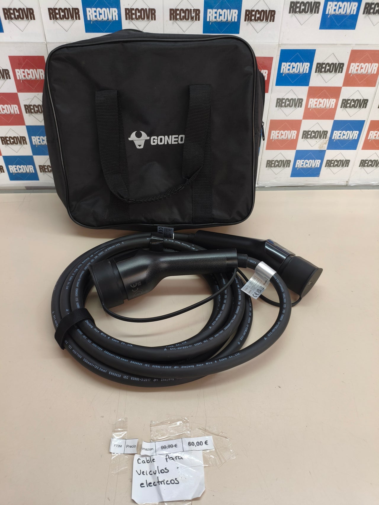 Cable de carga GONEO Tipo 2 de 22 kW