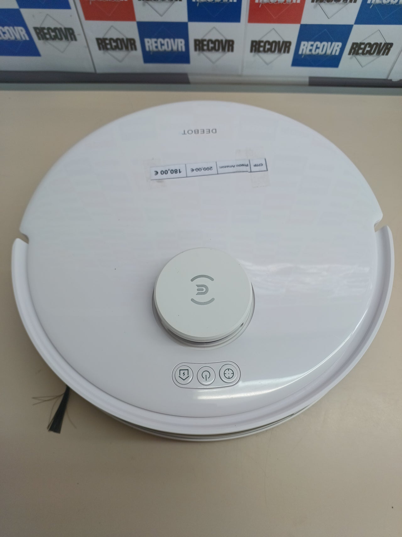 Robot aspirador y fregona con base autovaciado Ecovacs