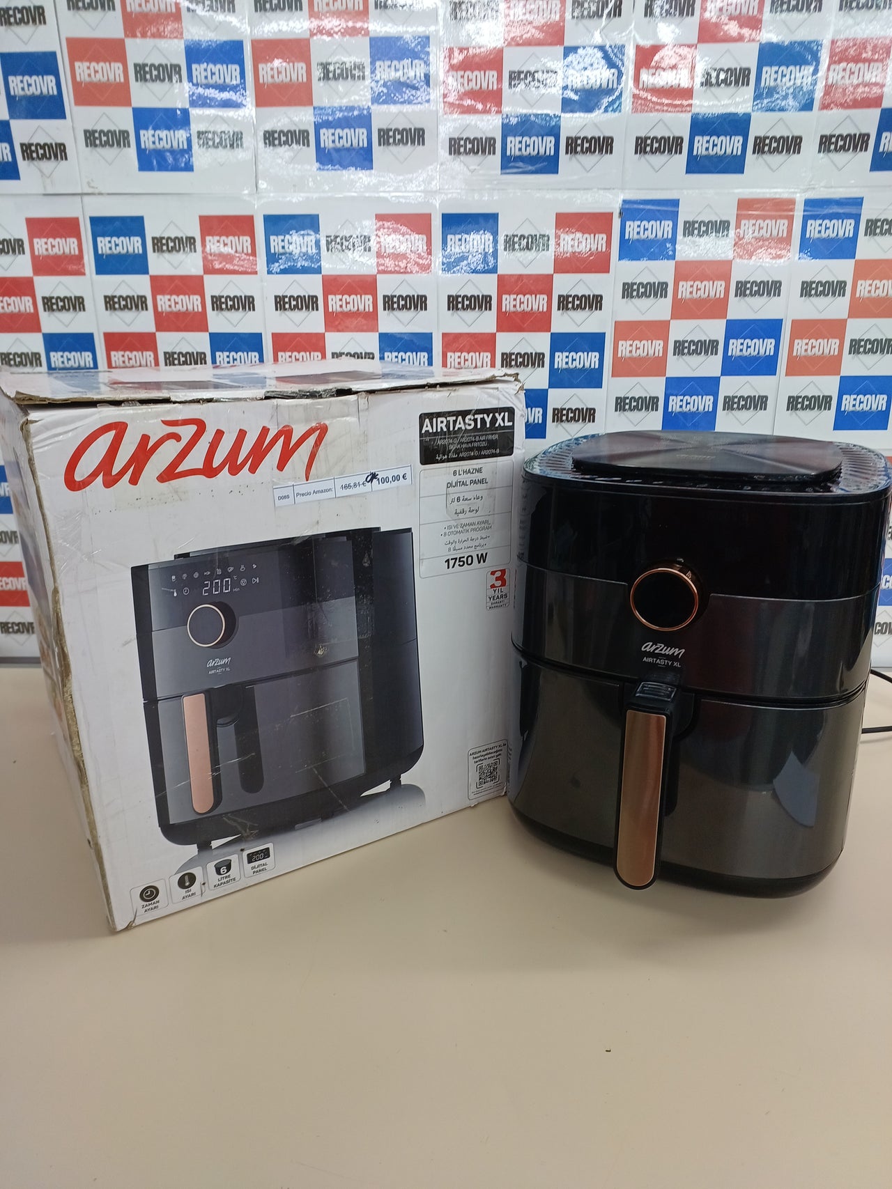 Freidora de aire con temporizador y protección térmica - Arzum